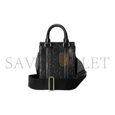 GUCCI GG EMBOSSED MINI TOTE BAG 696010 (20*16*7cm)